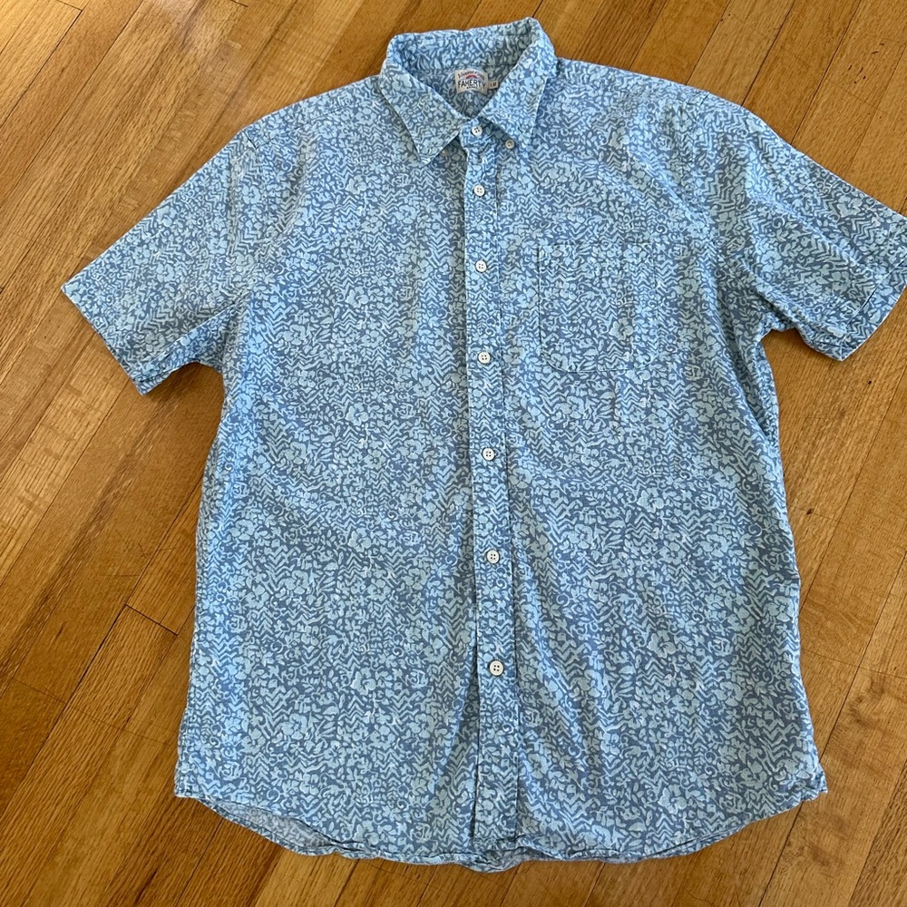 Men’s Faherty short-sleeve button down